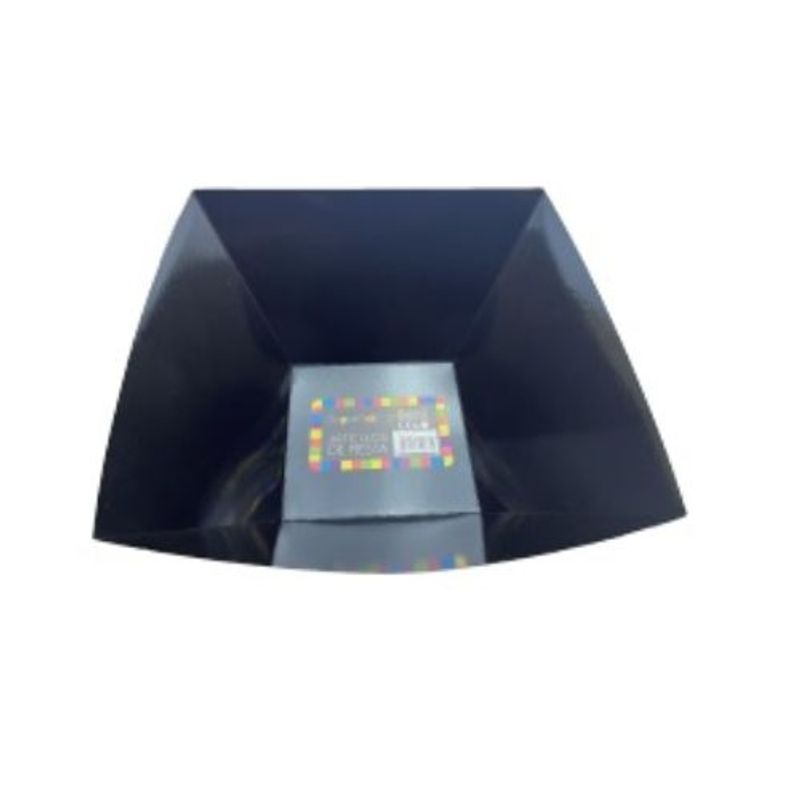GENERICO - Plato Hondo Color Negro Carton 27.5 X 28.5 X 13 Cm