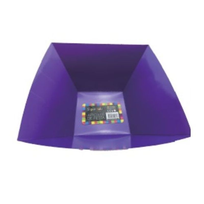 GENERICO - Plato Hondo Material Carton Color Purpura 27.5 X 28.5 X 13 Cm
