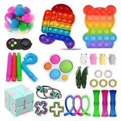 GENERICO - Set 26 Piezas Fidget Cube Juguete Sensorial Anti E