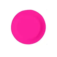 GENERICO - Plato Plano Material Plastico Color Violeta 17.7 Cm