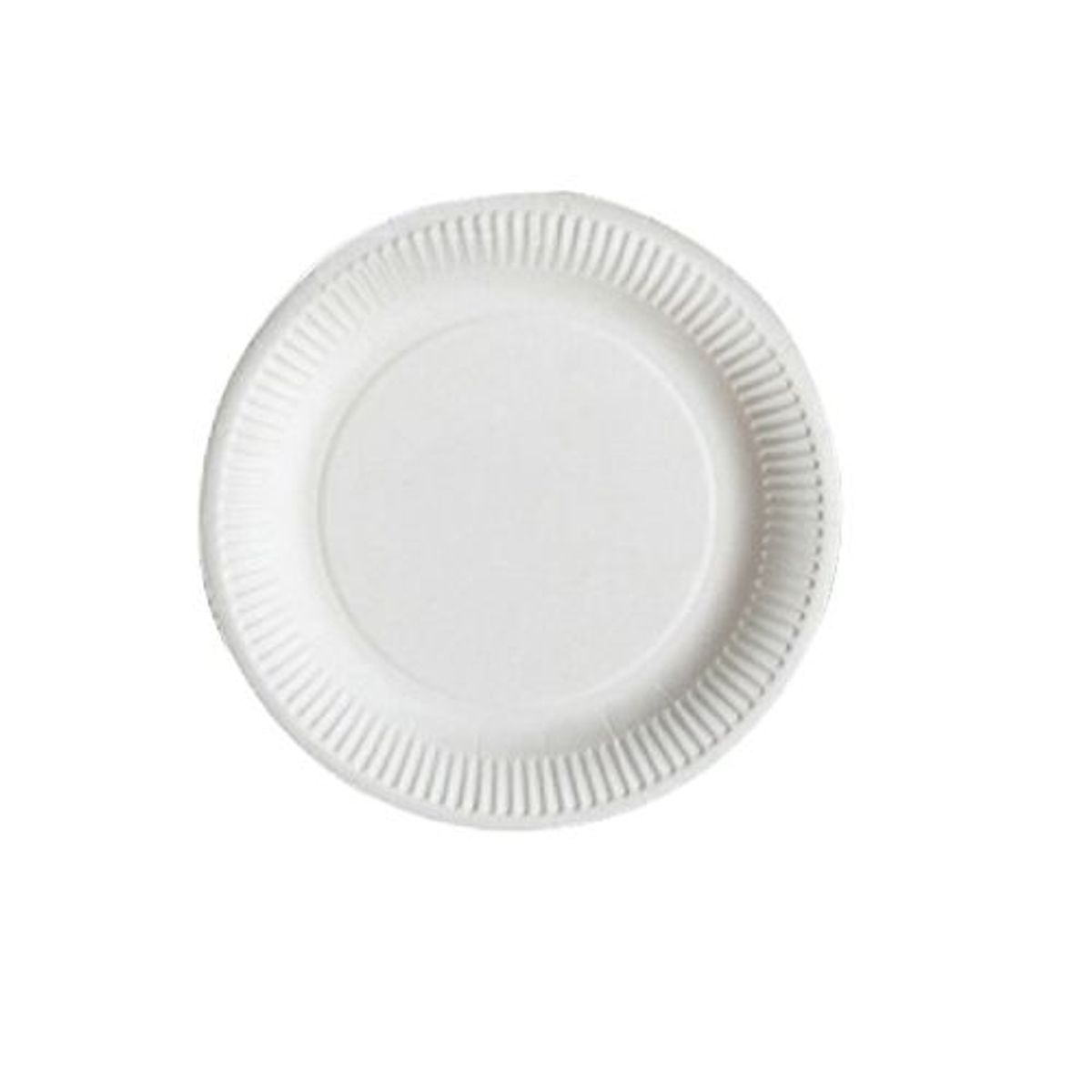GENERICO - Plato Material Plastico Color Blanco Plano 30 Cm