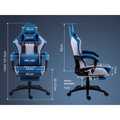 Imagen 2 del producto Silla Gamer Dowinx Modelo BLUE Con Masajeador Lumbar
