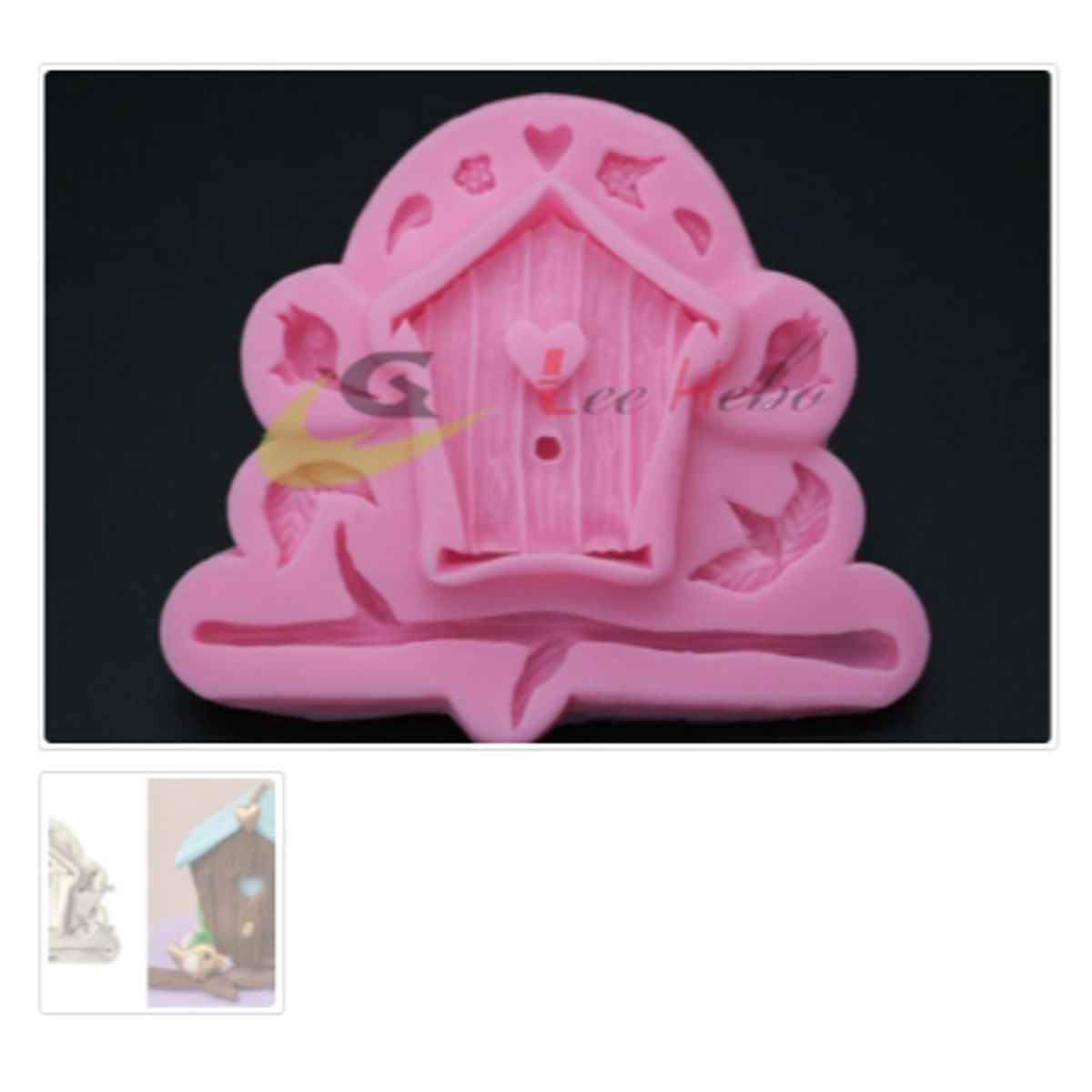 GENERICO - Molde Para Fondant Silicona Forma Casa De PajaritoAves