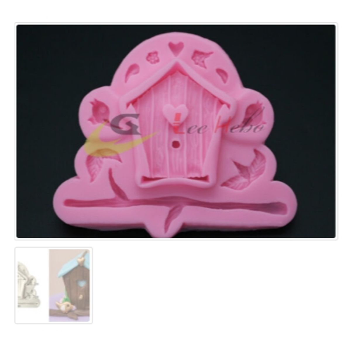 GENERICO - Molde Para Fondant Silicona Forma Casa De PajaritoAves