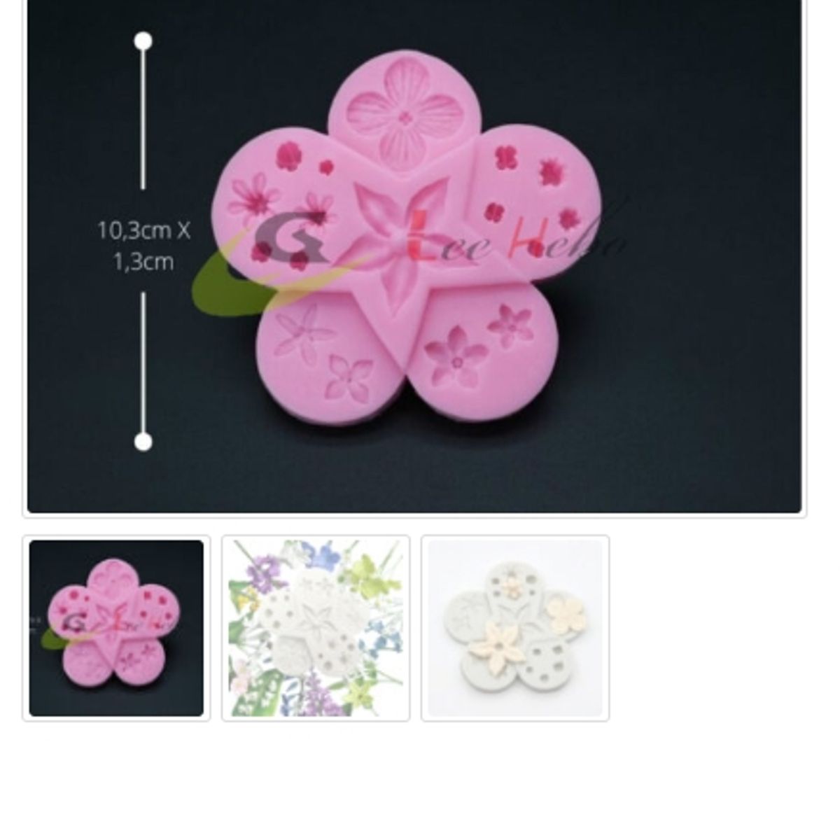 GENERICO - Molde Para Fondant Silicona Forma Flores Reposteria