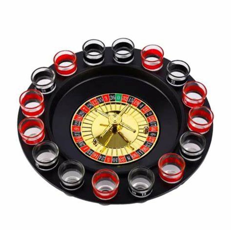 GENERICO - Juego De Ruleta Casino De Shots Cortitos Alcohol Chupitos