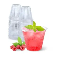 Pasteleria - 50 Vaso Plastico Vasos Desechables Vaso Pequeño 5oz 148ml