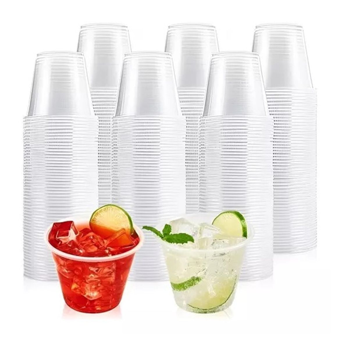 Pasteleria - 200 Vaso Plastico Vasos Desechables Vaso Pequeño 5oz 148ml