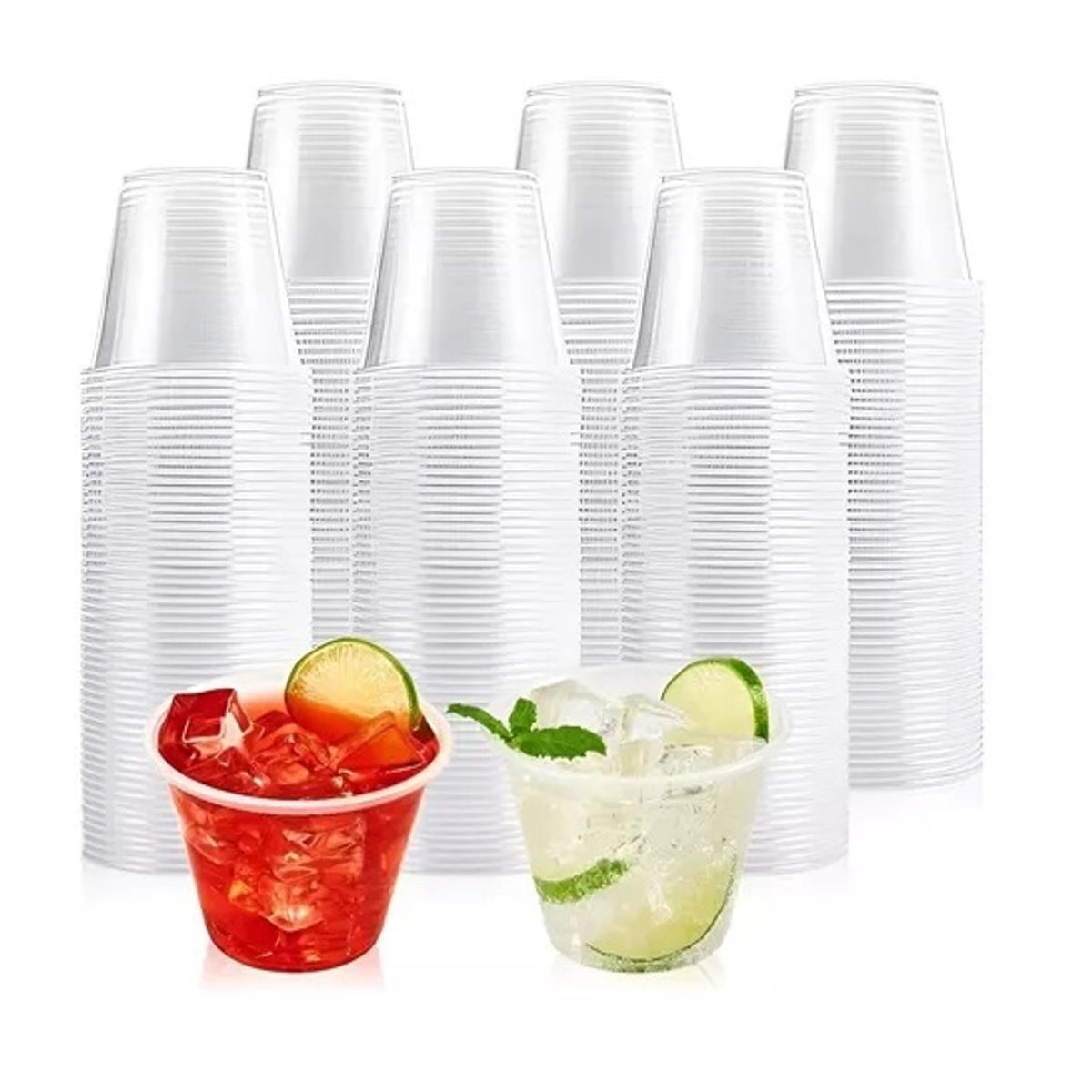 Pasteleria - 200 Vaso Plastico Vasos Desechables Vaso Pequeño 5oz 148ml