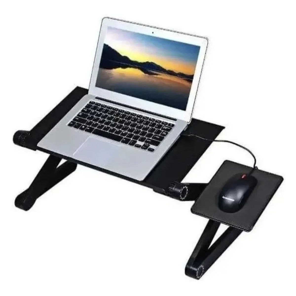 GENERICO - Mesa Plegable Portátil Para Notebook 2 Ventilador Negro