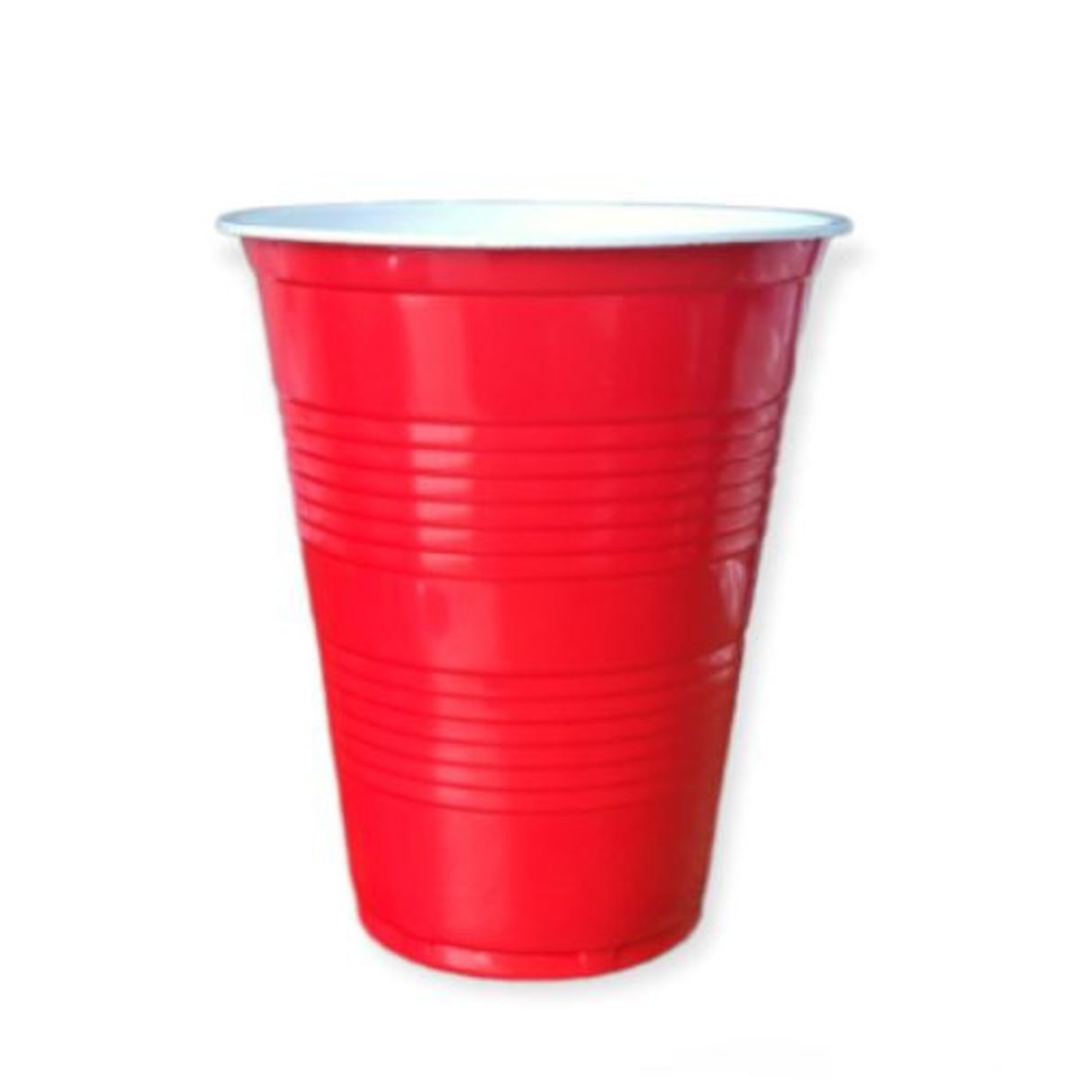 GENERICO - Vasos Plasticos Capacidad 500 Ml Color Rojo 10 Unidades