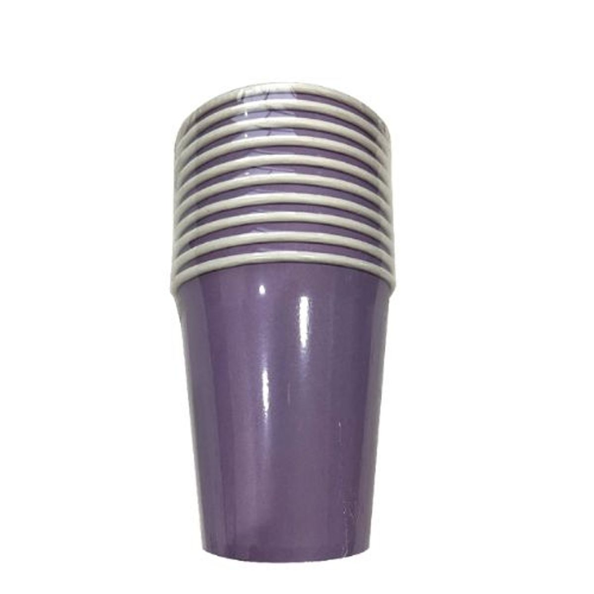 GENERICO - Vaso Material Papel Color Morado 10 Unidades