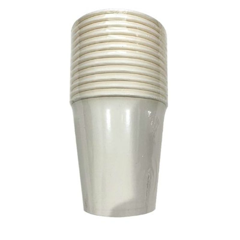GENERICO - Vaso Material Papel Color Blanco 10 Unidades