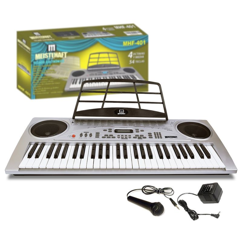 MEISTEHAFT - TECLADO ELECTRONICO 54 TECLAS 4 OCTAVAS Y MEDIA MEISTEHAFT.