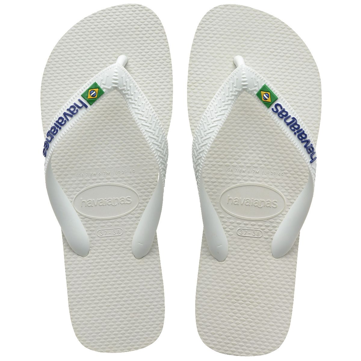 HAVAIANAS - Sandalia Mujer Brasil Logo Blanco Havaianas