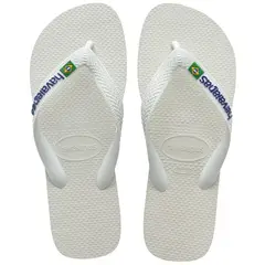 HAVAIANAS - Sandalia Mujer Brasil Logo Blanco