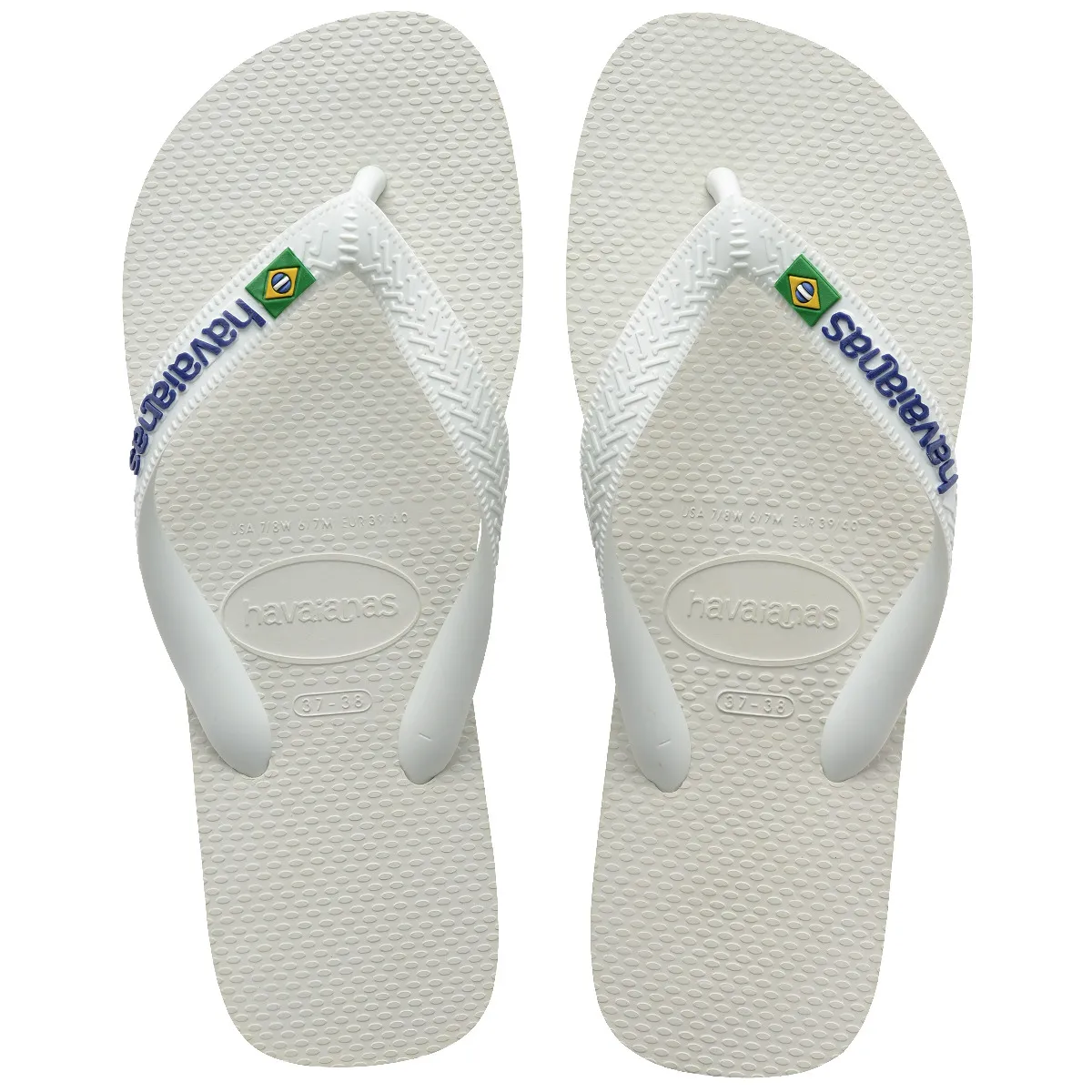 HAVAIANAS - Sandalia Mujer Brasil Logo Blanco Havaianas