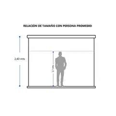 MALIK - Telon Mural 240mx240m 11 para proyector Optma ZK400