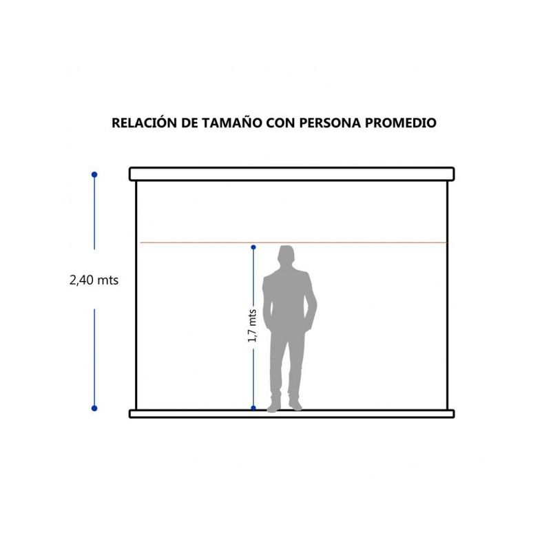 MALIK - Telon Mural 240mx240m 11 para proyector Benq LH890UST