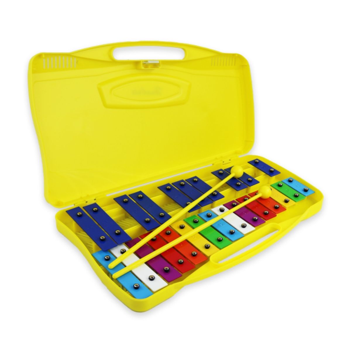 HENDRIX - Metalofono de 25 Tonos+ 2 Baquetas Hendrix HX0011 Amarillo - Amarillo