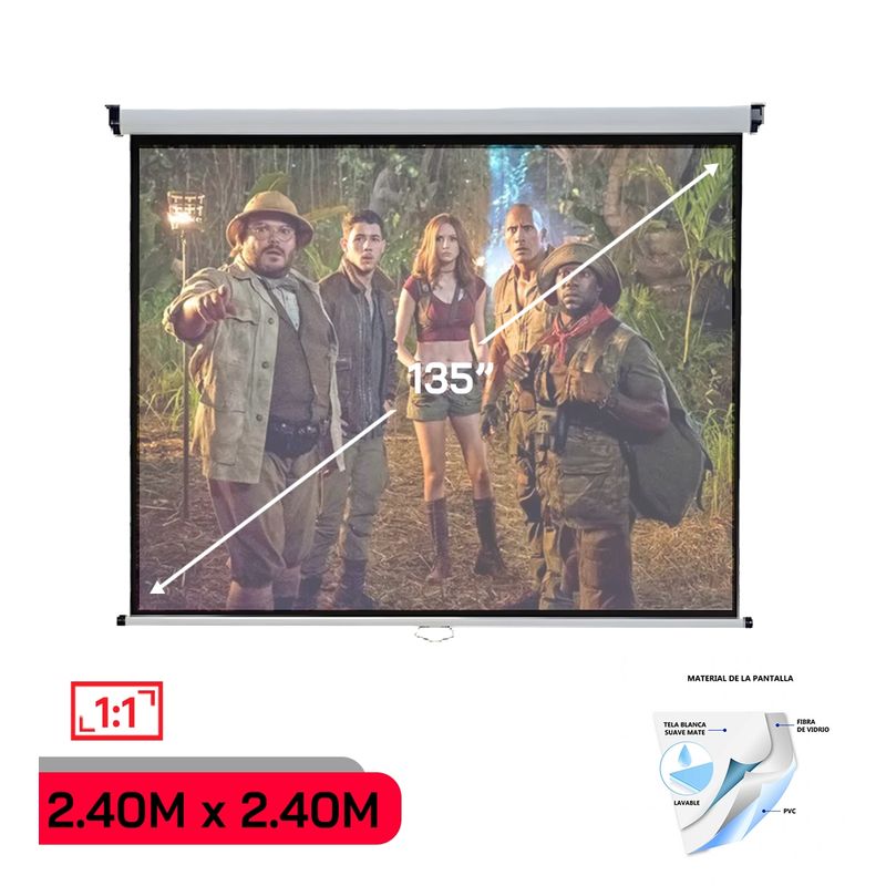 MALIK - Telon Mural 2.40mx2.40m 1:1 135 pulg. para V/sonic M1+Ultra