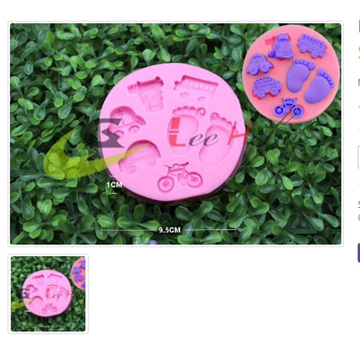 GENERICO - Molde Para Fondant Silicona Forma Autobus