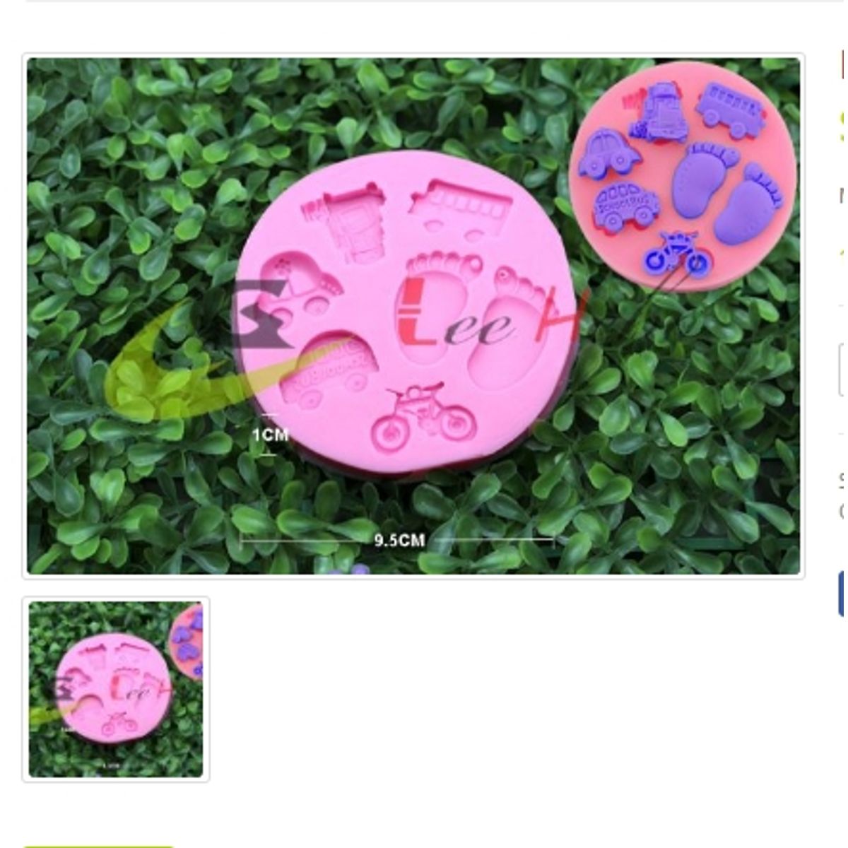 GENERICO - Molde Para Fondant Silicona Forma Autobus