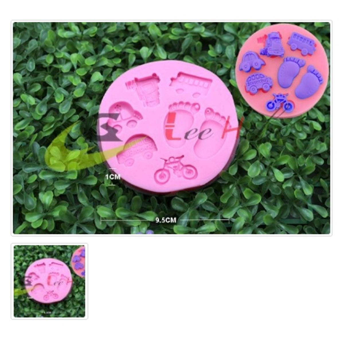 GENERICO - Molde Para Fondant Silicona Forma Autobus