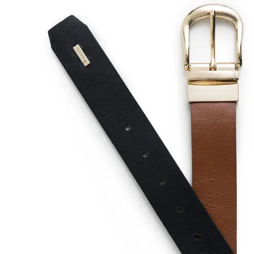 VELEZ - Vélez Cinturón Doble Faz Tropical New 2.0 Cuero Mujer Reversible Combinado