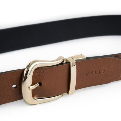 Imagen 2 del producto Vélez Cinturón Doble Faz Tropical New 2.0 Cuero Mujer Reversible Combinado