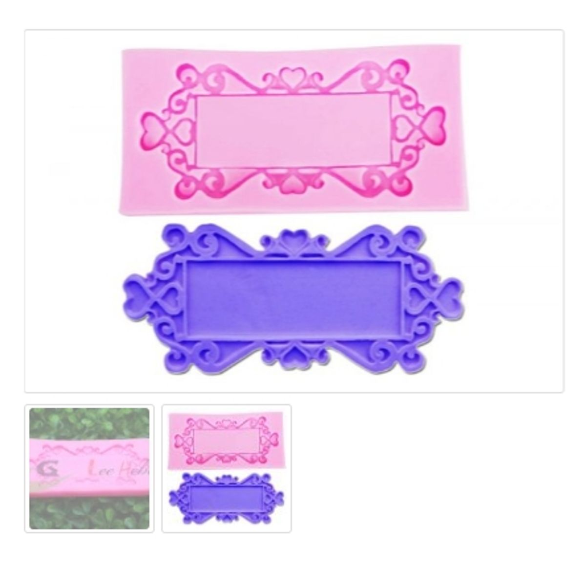 GENERICO - Molde Para Fondant Silicona Forma Espejo