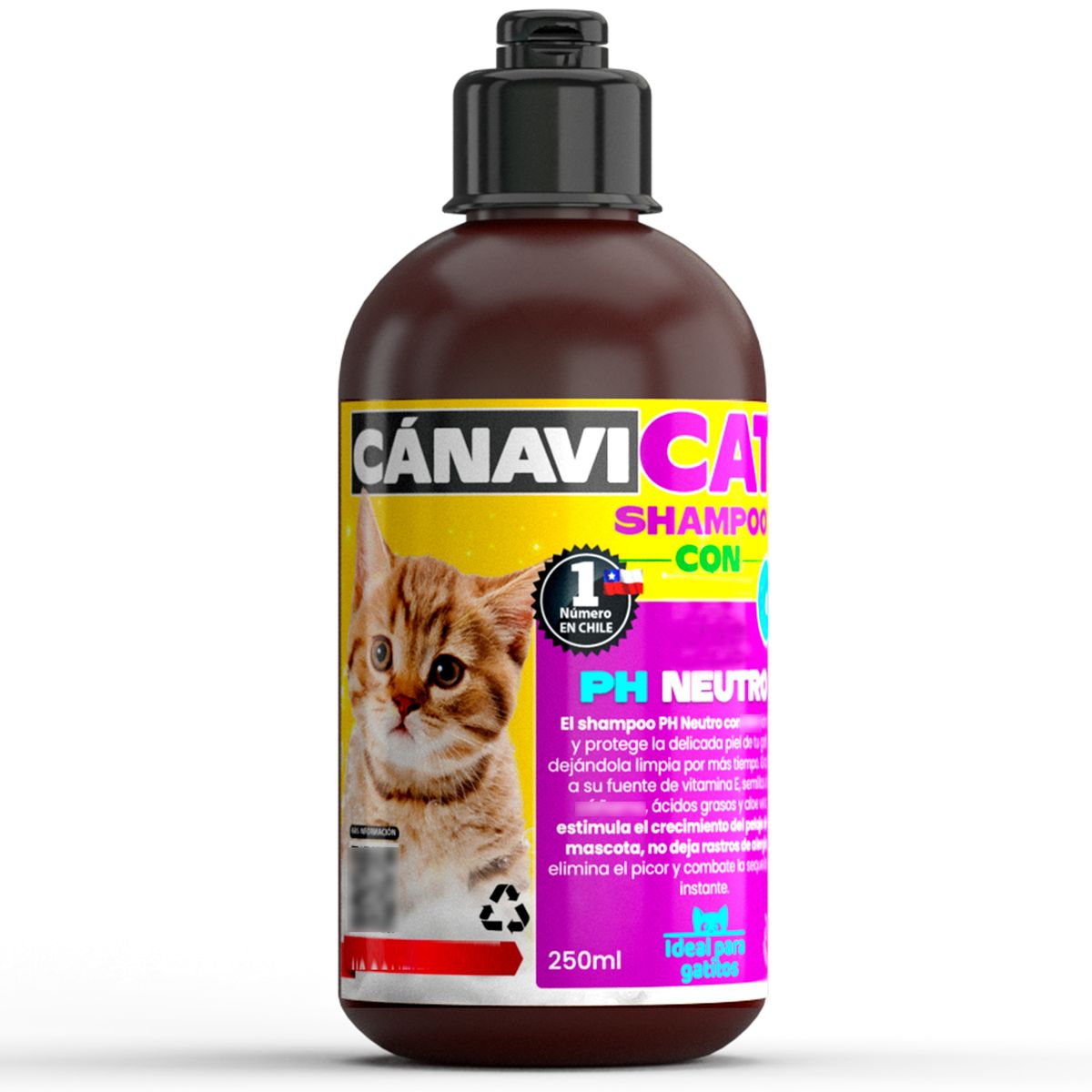 CANAVILAYER - Canavicat  Shampoo Gato ph neutro.