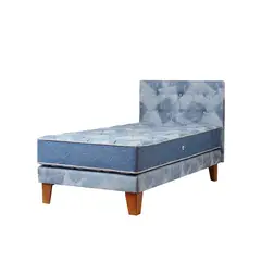 SPOMO - Eurobox Denim FisioFlex Capitoné 1,5 Plazas