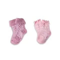 PILLIN - Pack 2 Pzas Calcetines Bebé Niña Multicolor - Multicolor