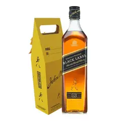 JOHNNIE WALKER - Whisky JW Black Label 750cc + Caja de Regalo