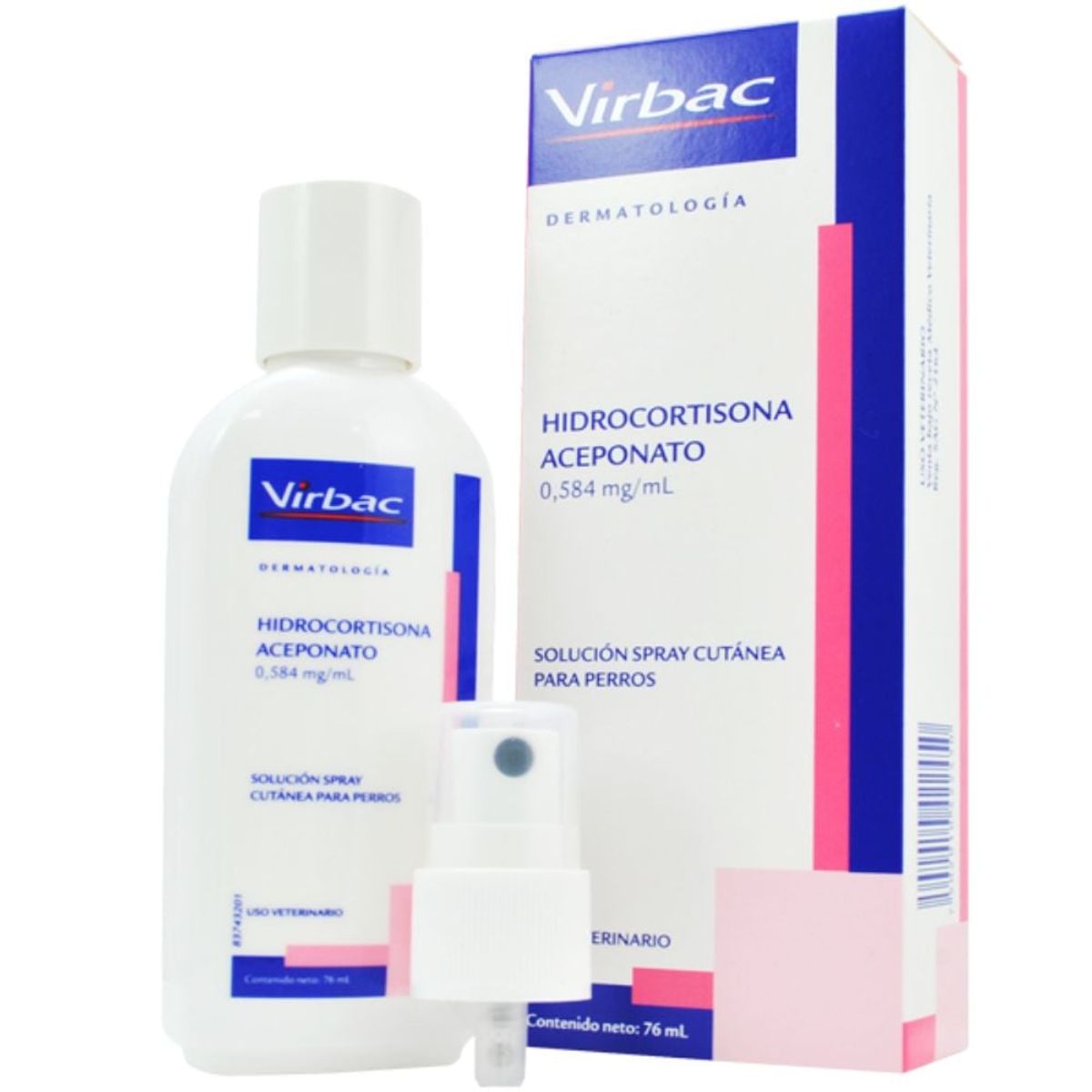 VIRBAC - Hidrocortisona Aceponato en Spray Virbac 76 ml