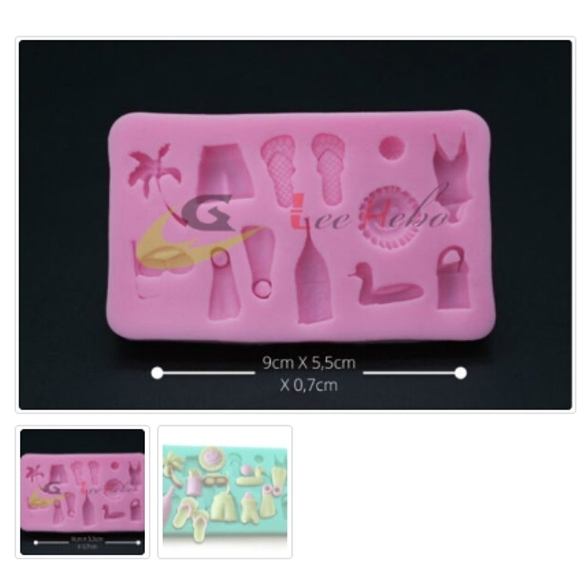 GENERICO - Molde Para Fondant Silicona Forma Verano