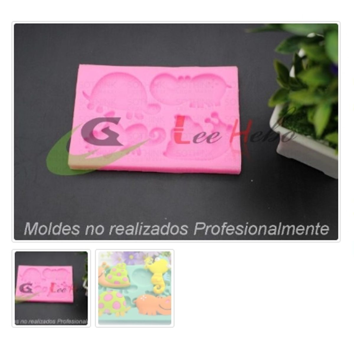 GENERICO - Molde Para Fondant Silicona Forma Caracol