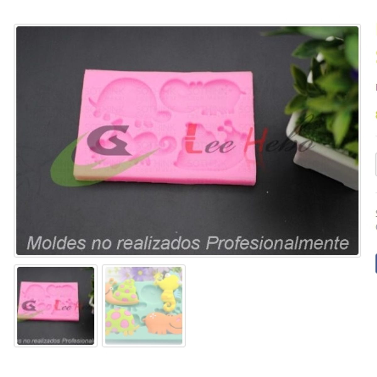 GENERICO - Molde Para Fondant Silicona Forma Caracol