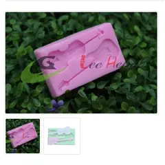 GENERICO - Molde Para Fondant Silicona Forma Guitarra-Violin