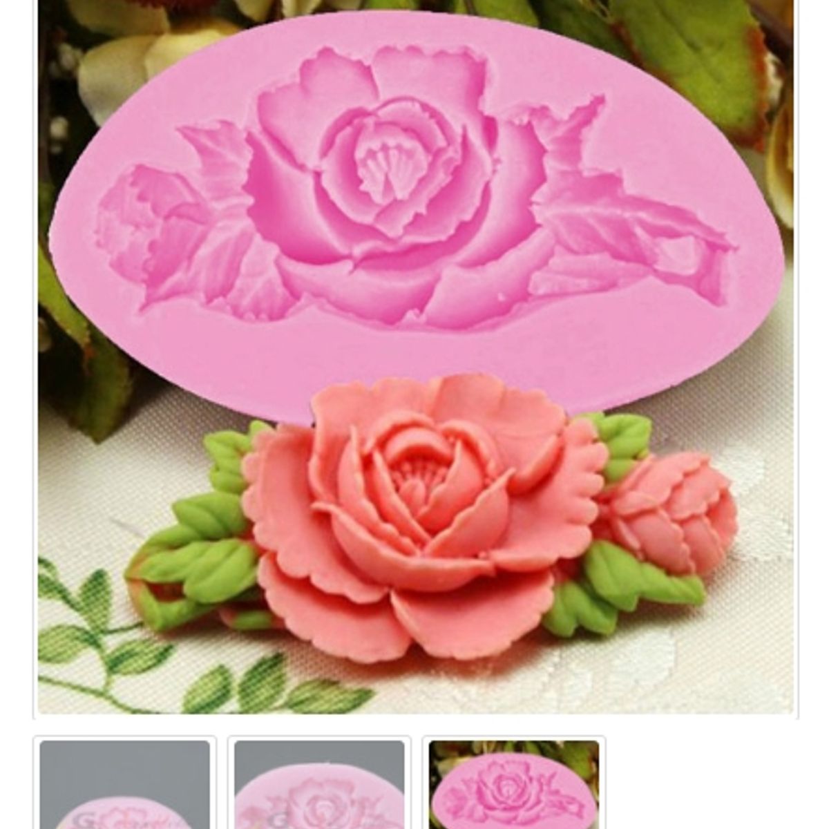 GENERICO - Molde Para Fondant Silicona Forma Flor Reposteria