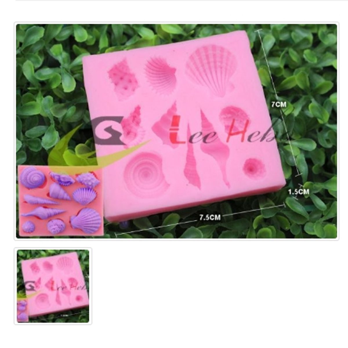 GENERICO - Molde Para Fondant Silicona Forma Conchas De Mar