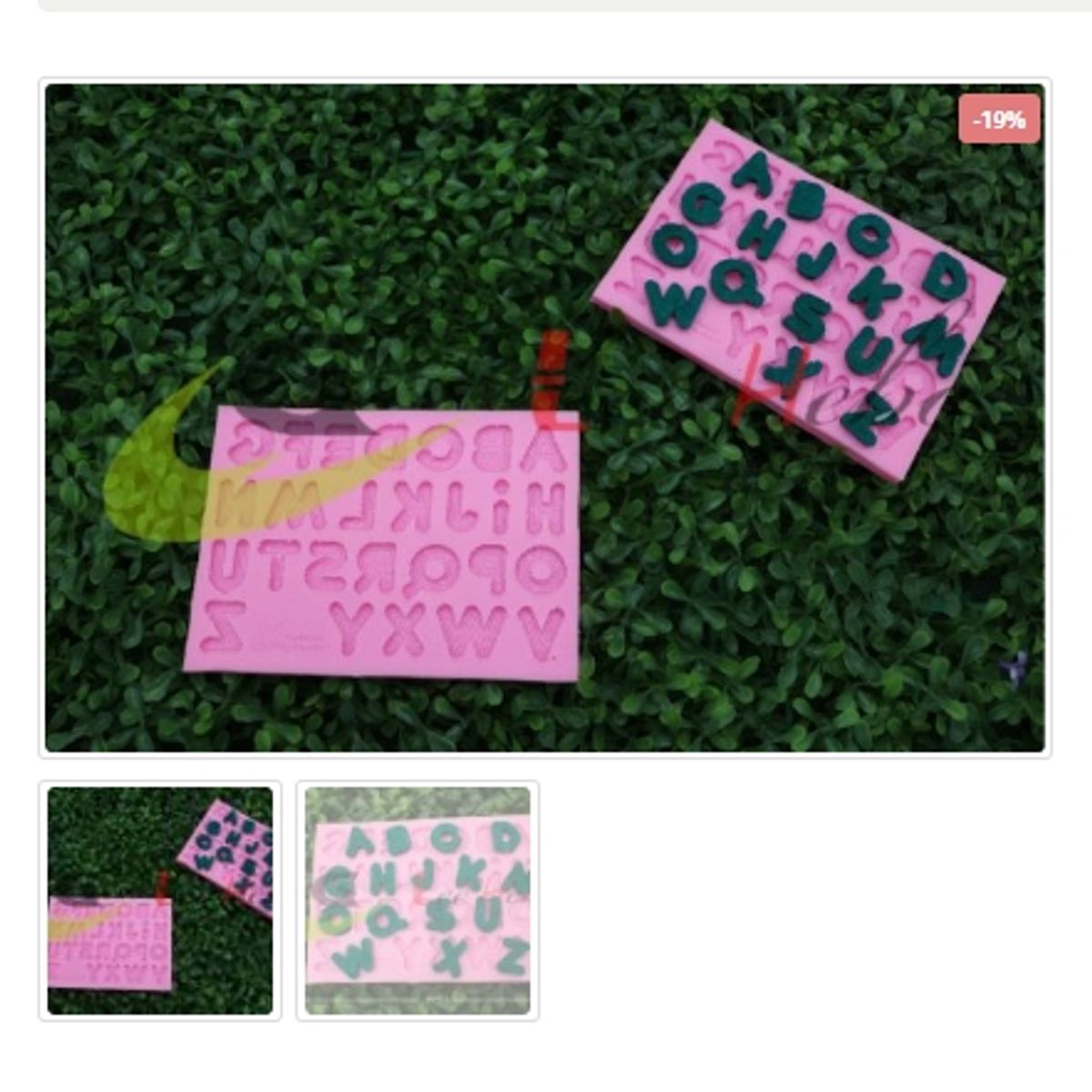 GENERICO - Molde Para Fondant Silicona Forma Letras Mayusculas