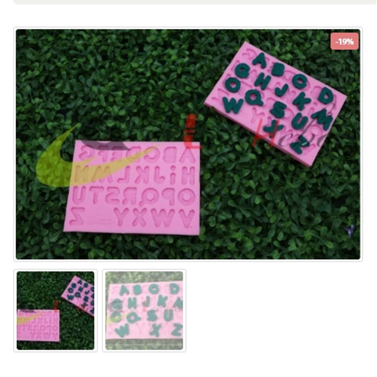 GENERICO - Molde Para Fondant Silicona Forma Letras Mayusculas