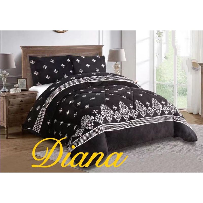 GENERICO - CUBRECAMA PLUSH PARA INVIERNO quita frio KING diana