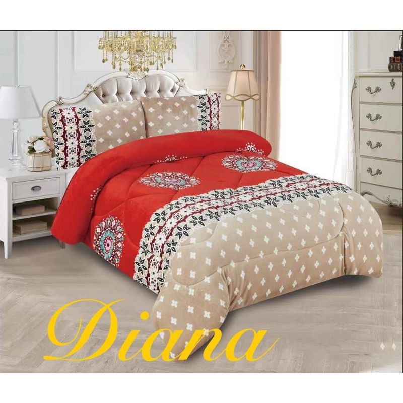 GENERICO - CUBRECAMA PLUSH PARA INVIERNO quita frio  1.5 PLAZA diana