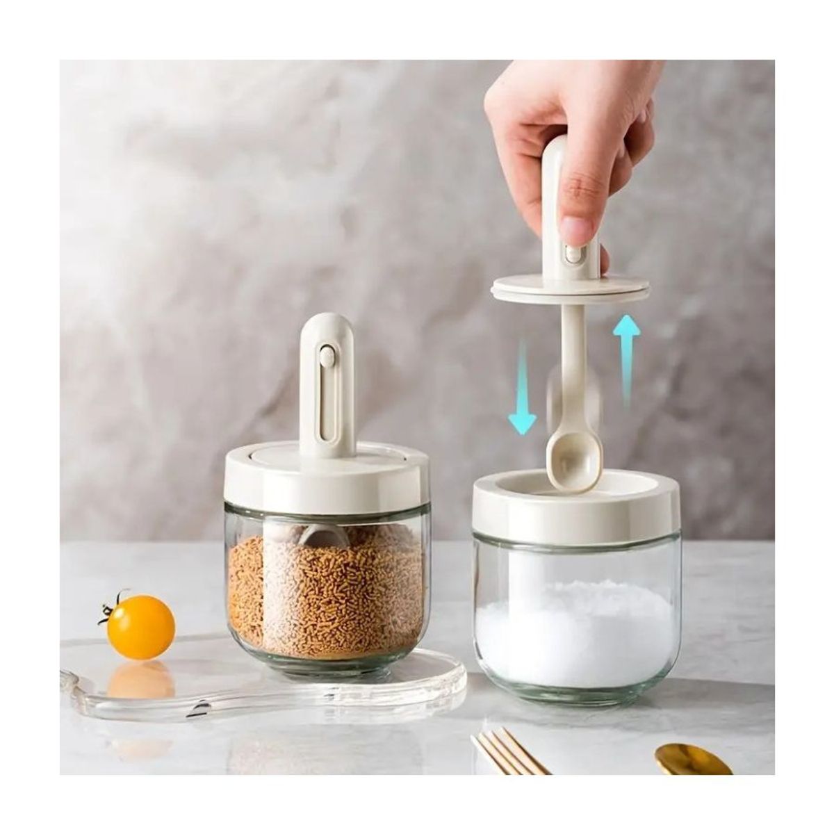 GENERICO - Tarro De Especias Organizador De Condimentos Cuchara