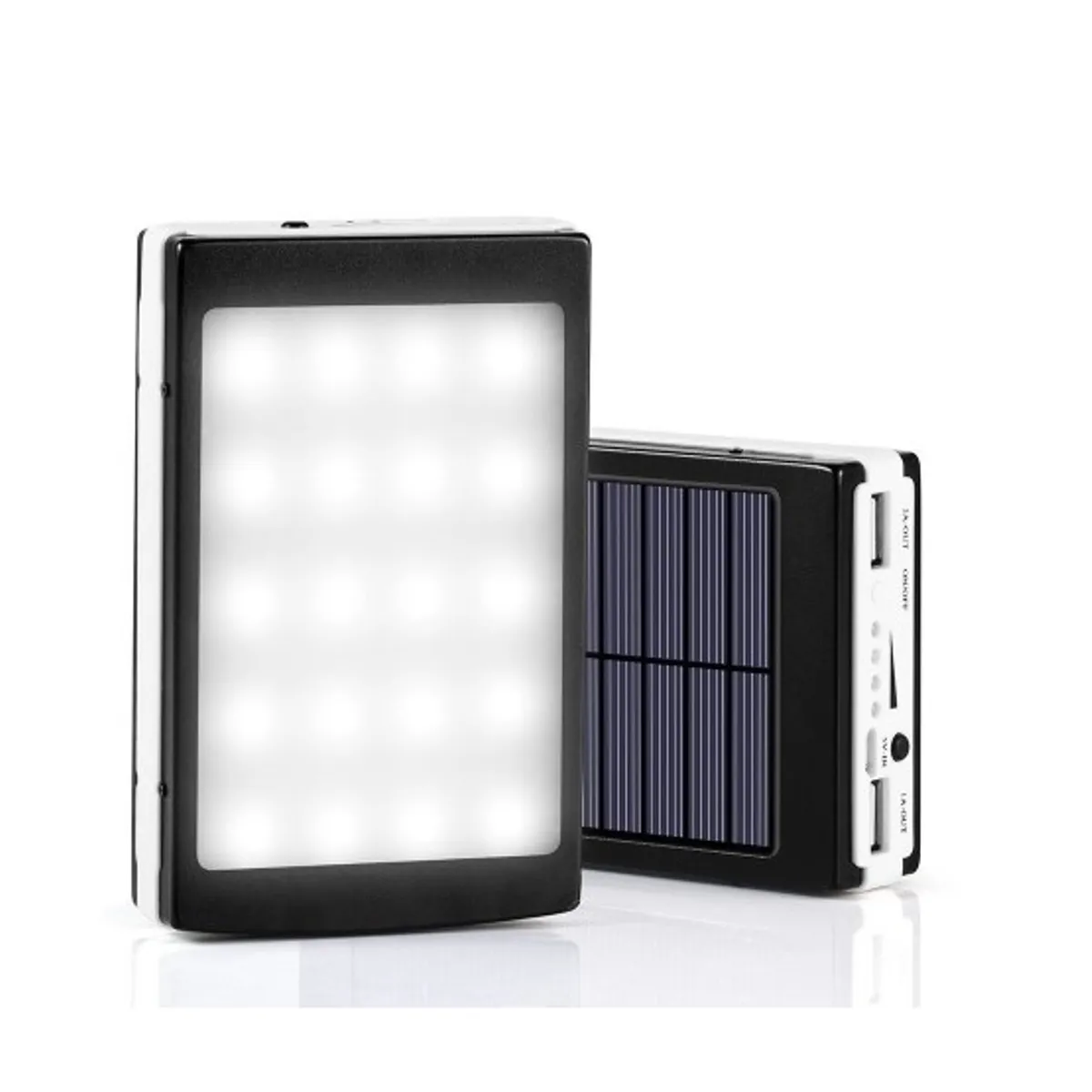 GENERICO - Batería Portátil Externa 20.000 Mah 2 Usb Camping Con Led