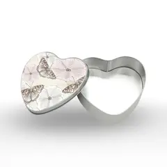 GENERICO - Caja corazón Flores y Mariposas