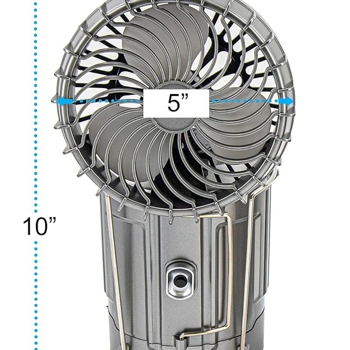 GENERICO - Linterna Solar Portátil 6 En 1, Led Ventilador Playa Camping